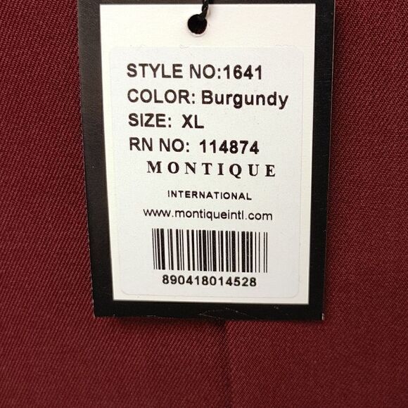 MONTIQUE INT. BURGUNDY 2 PIECE WALKING SUITS. - Picture 4 of 9